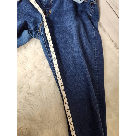 Gap Womens Sexy Boot Cut Jeans Blue Pockets Dark Wash Low Rise Denim Classic‎ 33 - Picture 5 of 7